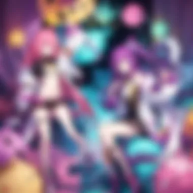 The Vibrant World of Disboard A captivating scene from No Game No Life showcasing the vibrant world of Disboard