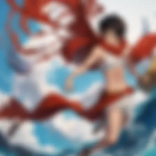 A captivating scene from One Piece showcasing Luffy's determination.