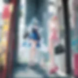 Artistic representation of Paradise Kiss characters