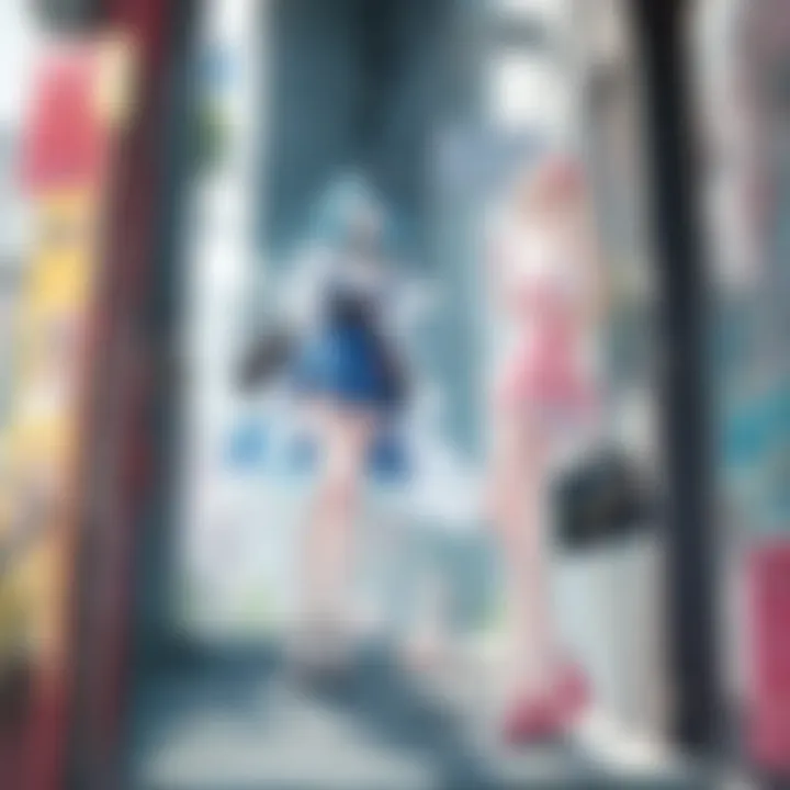 Artistic representation of Paradise Kiss characters