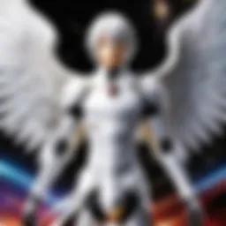 Cover art of the Platinum End manga box set showcasing its striking design.