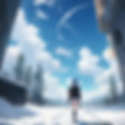 A vibrant landscape from a popular anime series