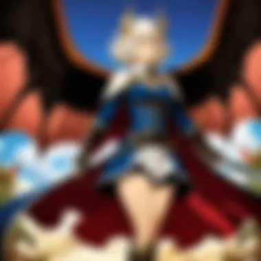 An intricate design showcasing the diverse characters from the Rage of Bahamut universe