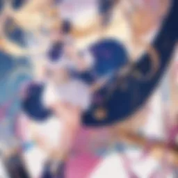 Vibrant representation of Sailor Moon's signature eye makeup with star motifs.