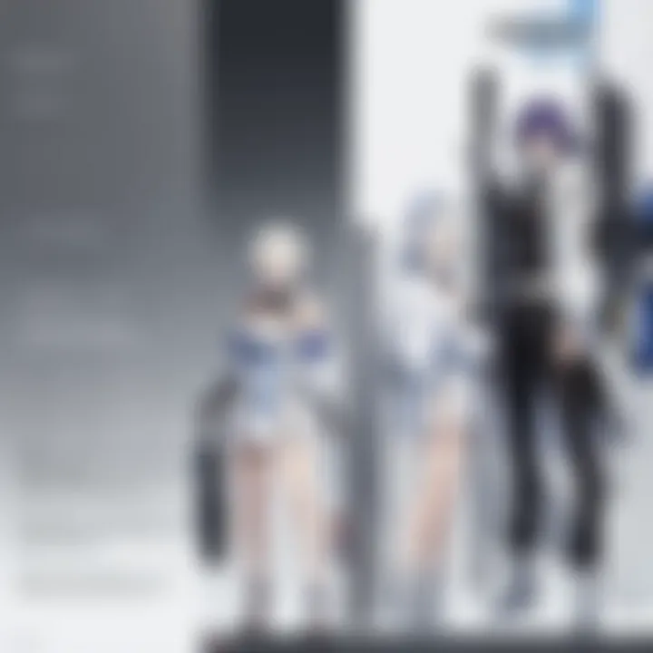An artistic depiction of the main Sekirei characters.