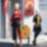 An elegant portrayal of Naruto character in a stylish cosplay outfit, embodying both charm and energy.