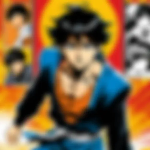A captivating cover of a classic Shonen Jump manga that showcases its iconic art style.