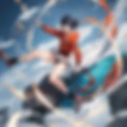 A vibrant collage showcasing popular Shonen Jump characters