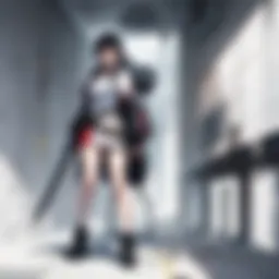 A visual depiction of the protagonist in Solo Leveling, showcasing his evolution from a weak character to a powerful hunter.