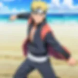 Boruto and his friends in a dynamic scene