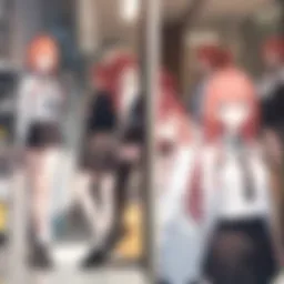 The quintuplets in a vibrant classroom setting