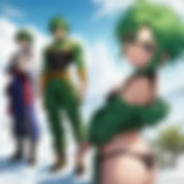 Broly's Emotional Depth A close-up of Super Broly's emotional expression during a pivotal moment
