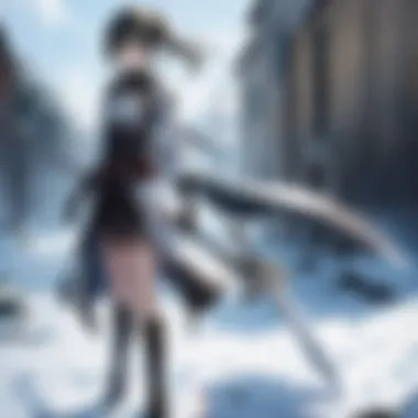 Epic Battles in Sword Art A dynamic scene depicting a key battle from a renowned sword art anime.