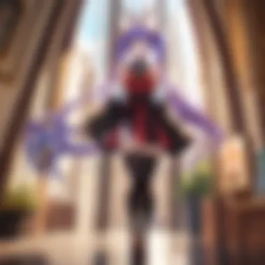 Anime Portrayals of Divine Beings Scene from an anime showcasing divine and demonic figures
