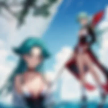 Collage of main characters from the Tenchi Muyo series.