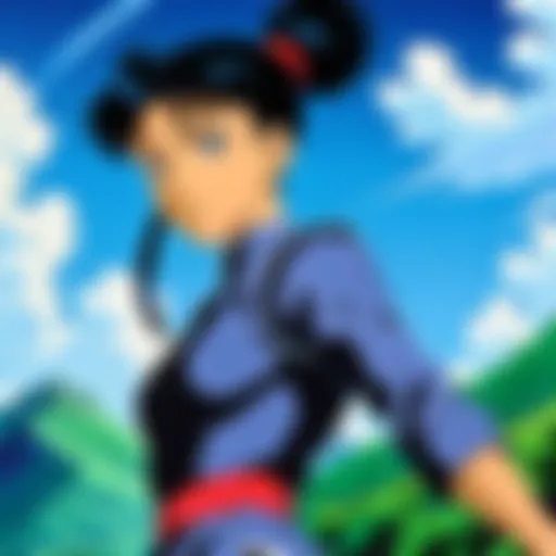 Concept art showcasing the vibrant worlds of Tenchi Muyo.