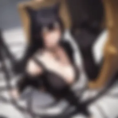 A black cat interacting with a character in an anime scene, highlighting the bond between humans and felines