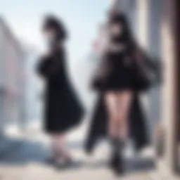 A mystical black cat perched on a windowsill under a crescent moon, symbolizing mystery and magic