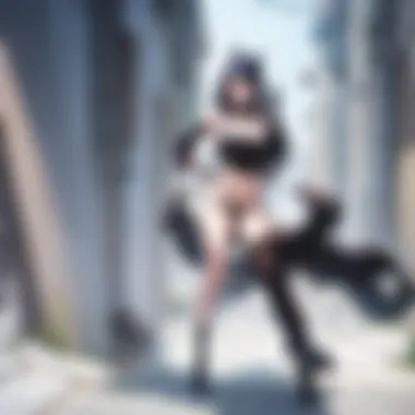 Dynamic pose of an anime character exuding charm and charisma