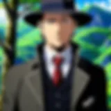 Conceptual illustration of the dead man archetype in anime