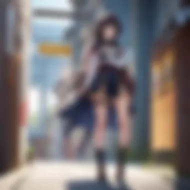 Cultural Exchange in Anime An infographic illustrating cultural exchange through anime