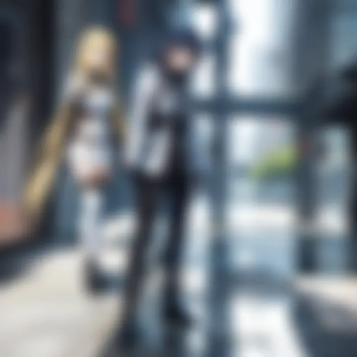 An artwork depicting the key themes of Sword Art Online Progressive