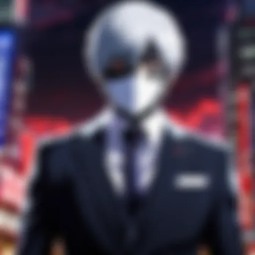 A dramatic scene showcasing the conflict between ghouls and humans