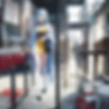 Character Essence in Chiwa A vibrant scene depicting characters embodying the essence of chiwa in various anime and manga styles
