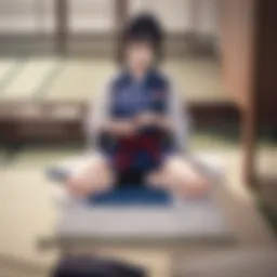 Traditional tatami no gi displayed in a dojo setting