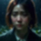 Illustration showcasing the psychological horror elements in When They Cry