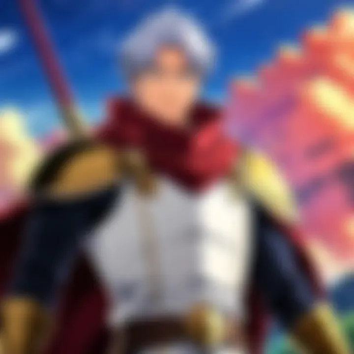 Illustration representing the themes of adventure and strategy in the anime