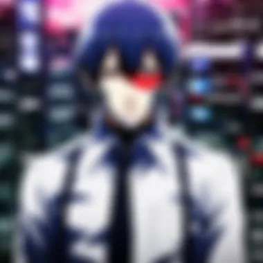 Screenshot of Tokyo Ghoul streaming interface on a popular platform