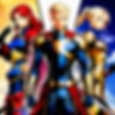 Diverse Characters of the Fate Universe A collage of key characters from the Fate series