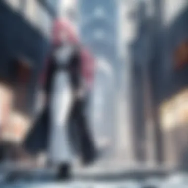 A captivating scene from a supernatural anime series showcasing mystical elements