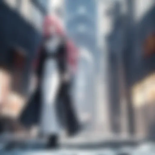 A captivating scene from a supernatural anime series showcasing mystical elements