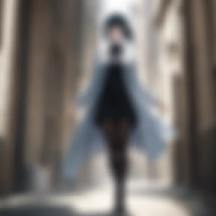 An illustration of a character immersed in a supernatural adventure