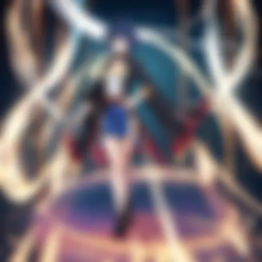 A character from Yu-Gi-Oh! showcasing their duel spirit