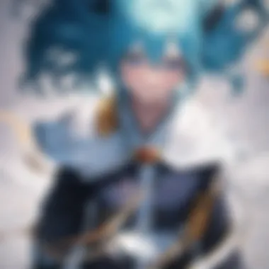 The Emotional Journey of an Anime Hero An emotional moment depicting the journey of a young anime hero.
