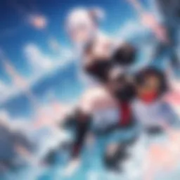 A captivating scene of Yashahime's protagonists embarking on a quest.