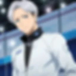 A captivating scene from Yuri on Ice showcasing the bond between the main characters.